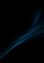Abstract background waves. Black and blue abstract background for wallpaper or business card