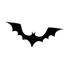 bat flying halloween isolated icon vector illustration design
