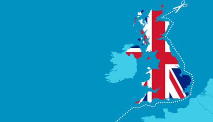 Brexit Konzept - Großbritannien  verlässt die Europäische Union