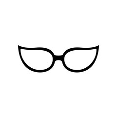 Fototapeta premium eyeglasses style pop art icon vector illustration design