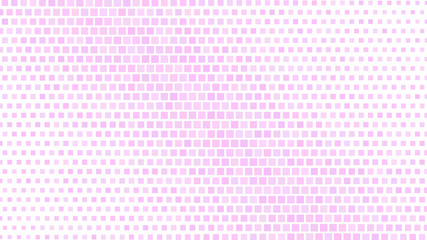 Abstract halftone gradient background of small squares, purple on white