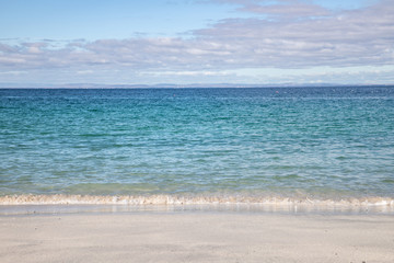 Fototapeta na wymiar Beach with sand and waves in Inisheer island