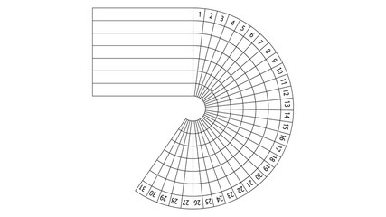 Daily habit tracker for 31 days, vector illustration