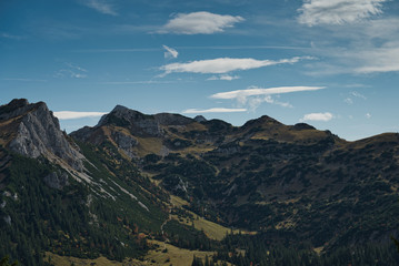 Berggipfel in den deutschen Alpen