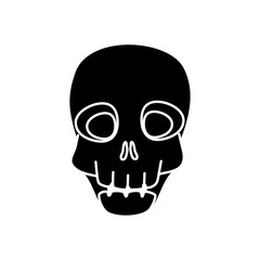 skull dead halloween isolated icon vector illustration design