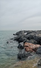 rocks in the sea