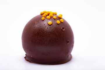 delicious Madeira wine truffle with chocolate