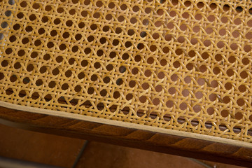 Chair seat braid with slight damage to the edge
