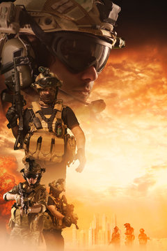 special forces soldiers war movie poster