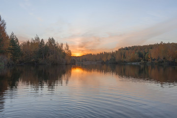 lake in the early morning