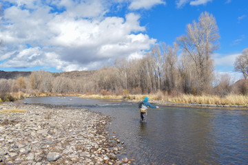 Obraz na płótnie Canvas Colorado River Fly fishing