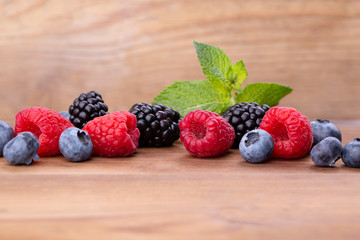 A bunch of wild berries