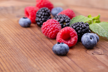 A bunch of wild berries