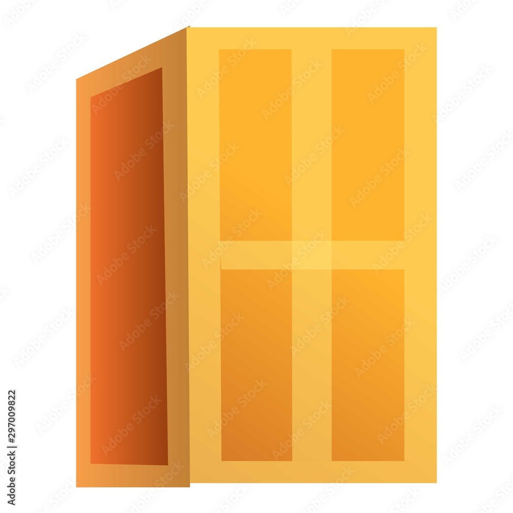 Poster object parcel box icon. cartoon of object parcel box vector icon for web design isolated on white ba