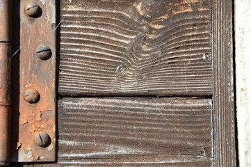 patterns and shape marks on pieces of wood