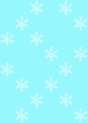 Naklejka na ściany i meble Snowflake Pattern 1