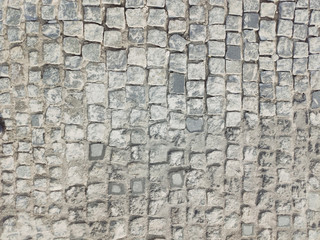 Tile grey pavement in square shape