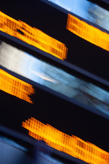 Blurred stock market ticker