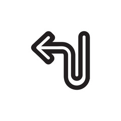 Arrow icon vector isolated on background. Trendy sweet symbol. Pixel perfect. illustration EPS 10. - Vector