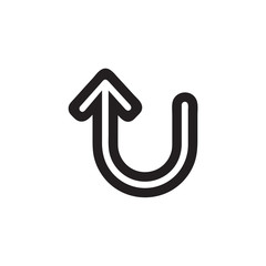 Arrow icon vector isolated on background. Trendy sweet symbol. Pixel perfect. illustration EPS 10. - Vector