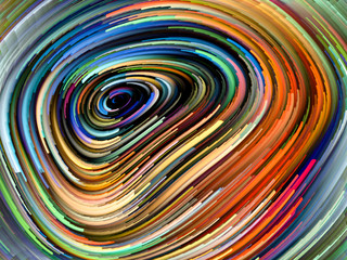 Fototapeta na wymiar Color Wheel Swirl