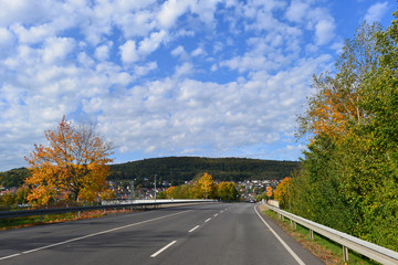Bundesstraße 276 bei Wächtersbach/Main-Kinzig-Kreis Hessen