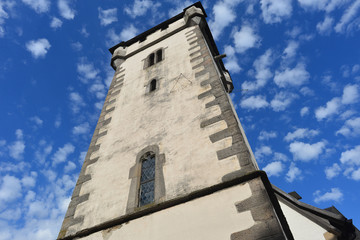 Fototapeta na wymiar Evangelische Pfarrkirche Wächtersbach im Main-Kinzig-Kreis