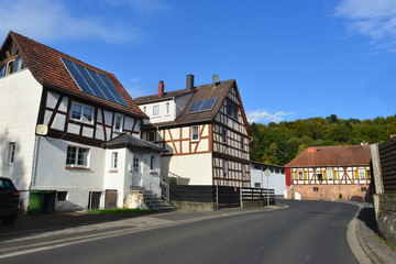 Fototapeta na wymiar Altstadt Wächtersbach im Main-Kinzig-Kreis
