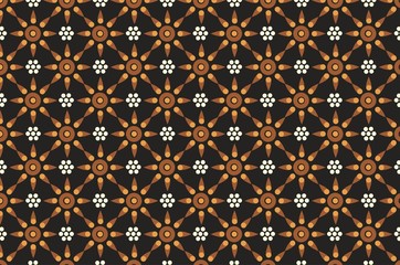 Indonesian batik designs with various styles and patterns that are very distinctive