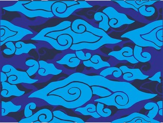 Indonesian batik designs with various styles and patterns that are very distinctive