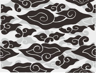 Indonesian batik designs with various styles and patterns that are very distinctive