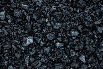 Dark coal texture, coal mining, fossil fuels, environmental pollution.