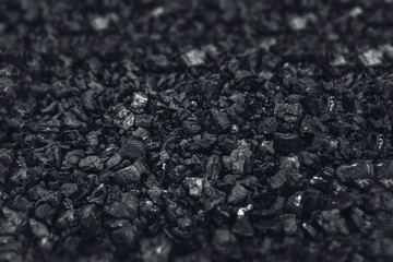 Dark coal texture, coal mining, fossil fuels, environmental pollution. © Aliaksandr Marko