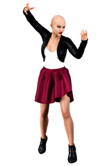 Urban Fantasy Goth Academy Latina Teen, 3D Rendering, 3D illustration