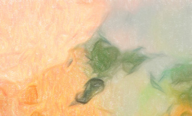 Abstract design pattern in happy bright colors, warm volume brush strokes on canvas, template backdrop for print flyers, banners, advertising production, invitations and cards, web graphic background