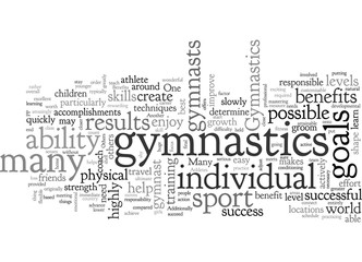 Fototapeta na wymiar Benefits of Gymnastics