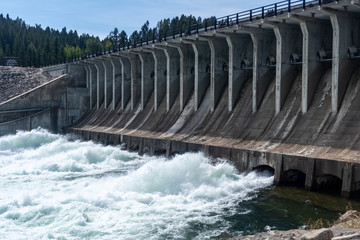Jackson Dam located in The Grand Teton National Park, USA