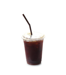 Black coffee with ice