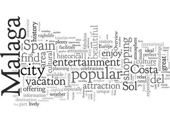 Fototapeta premium An Overview Of The Popular Malaga Spain