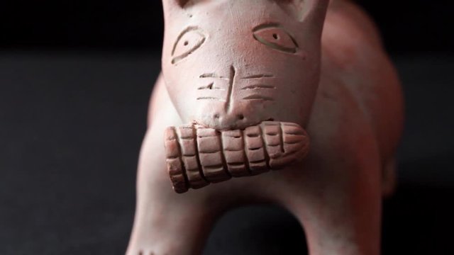 aztec mexican ancient dog figure
