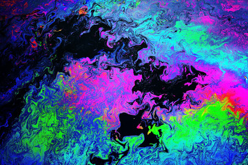 abstract of multicolored oil slick background