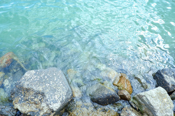 sea water and stone wallpaper