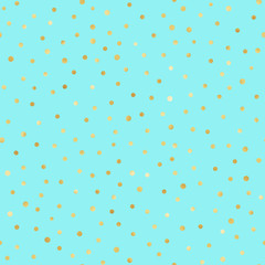 Gold Confetti Seamless Pattern - Festive gold confetti repeating pattern design