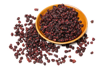 Schisandra on white background