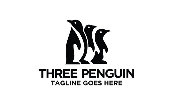 three penguin logo design inspirations