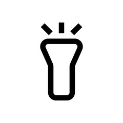 torch line vector single icon