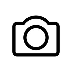 camera line vector single icon