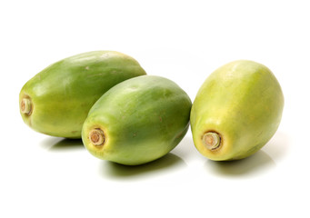 Papaya fruit isolated on a white background