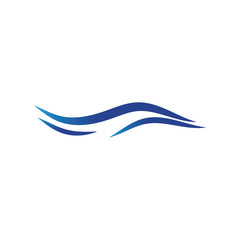 Water Wave Logo Template vector