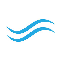 Water Wave Logo Template vector